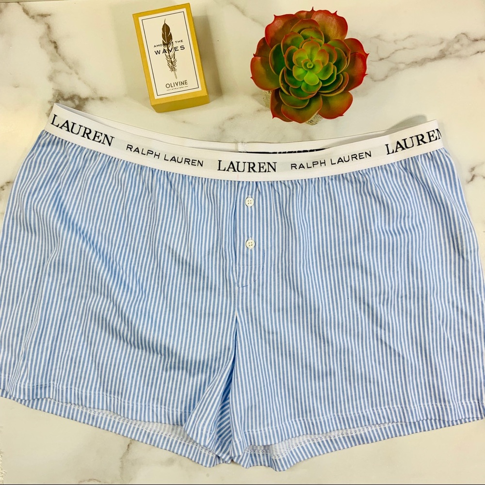 NWT Ralph Lauren Essentials Boxer Pajama Shorts L - Picture 3 of 7